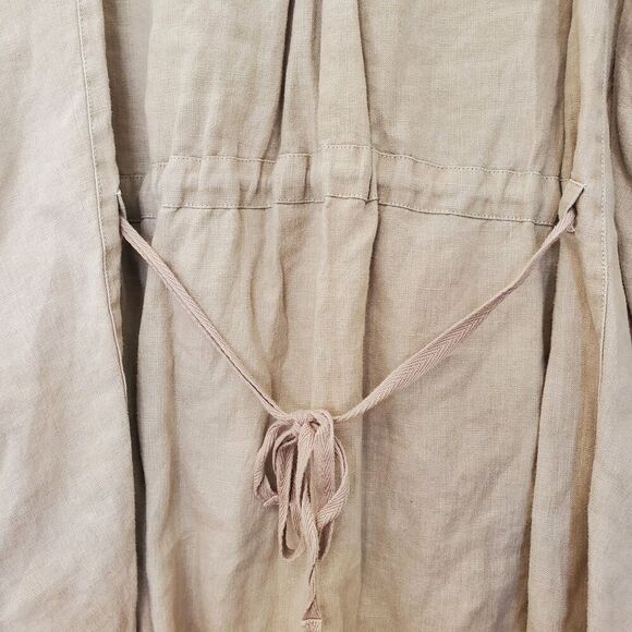 Soft Surroundings Linen Tunic Top Womens Size L Feminine Lagenlook Button Down - Picture 11 of 16